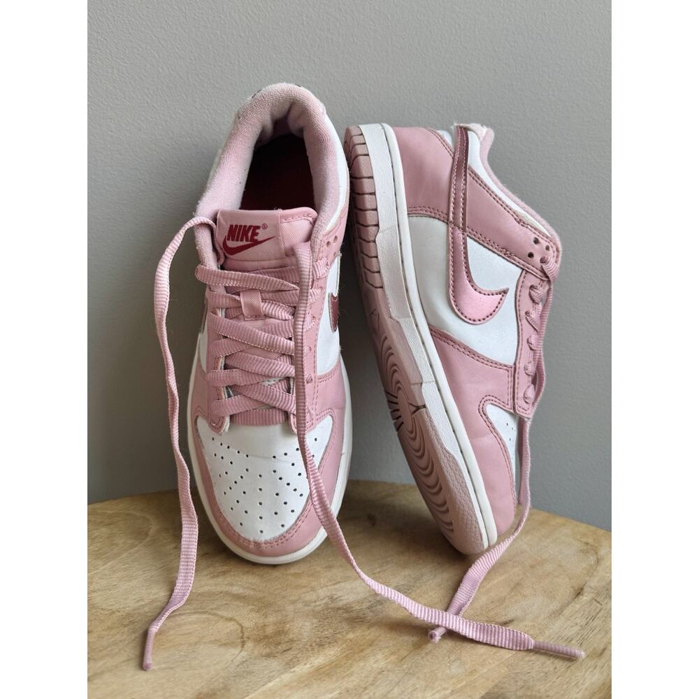 Nike Dunk Low GS Pink Velvet Metallic DO6485-600 Girls 5 Y Women 6.5 Sneakers - Picture 3 of 10